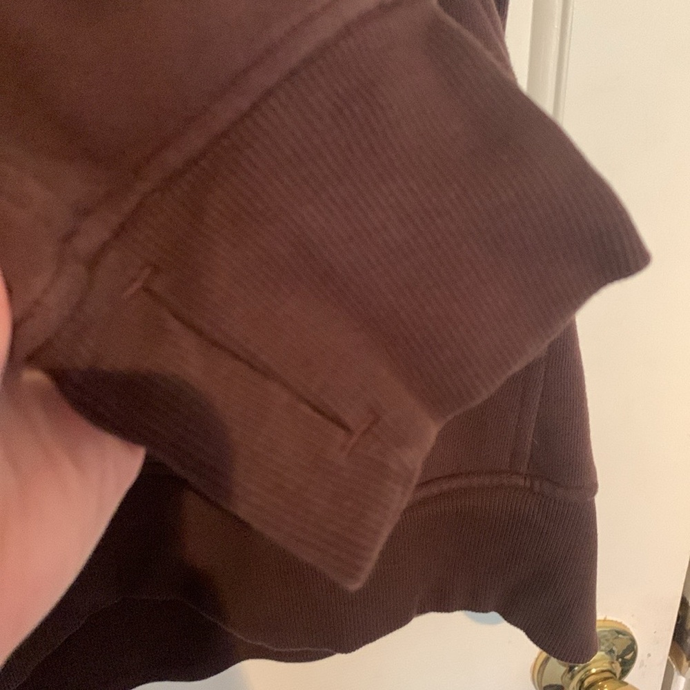 Lululemon Funnel Neck 1/4 Zip in “Espresso”  Scuba Size XL/XXL Rare - Picture 6 of 11